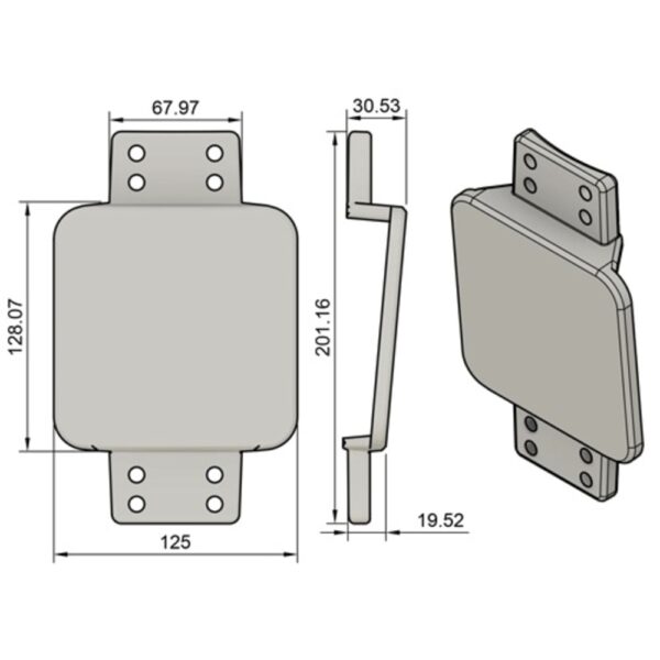 Z-Spars Winch pad side medium 1077