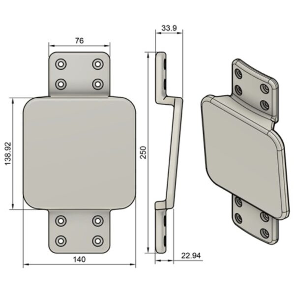 Z-Spars Winch pad side Large 1088