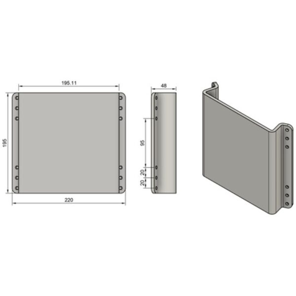 Z-Spars Winch Pad-Side Z1100 D628 151