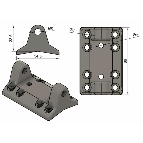 Z-Spars Goosneck base Z301 4063