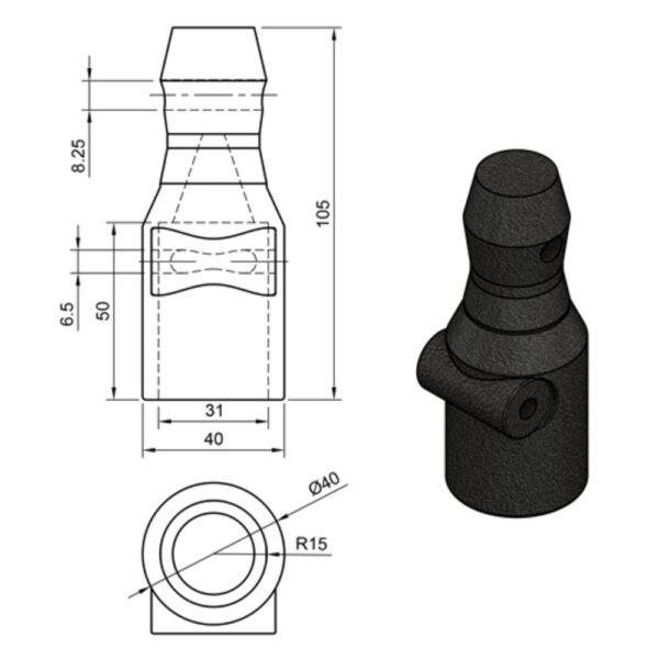 Z-Spars Foil Connection Z300E/500E 4860