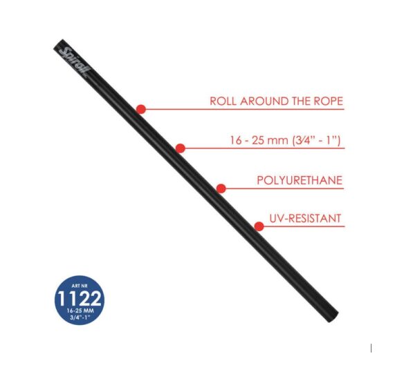Water Line Spiroll – chafe protection for lines – Large – Black