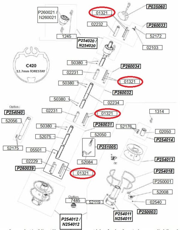 Profurl Plastic sheave 01321