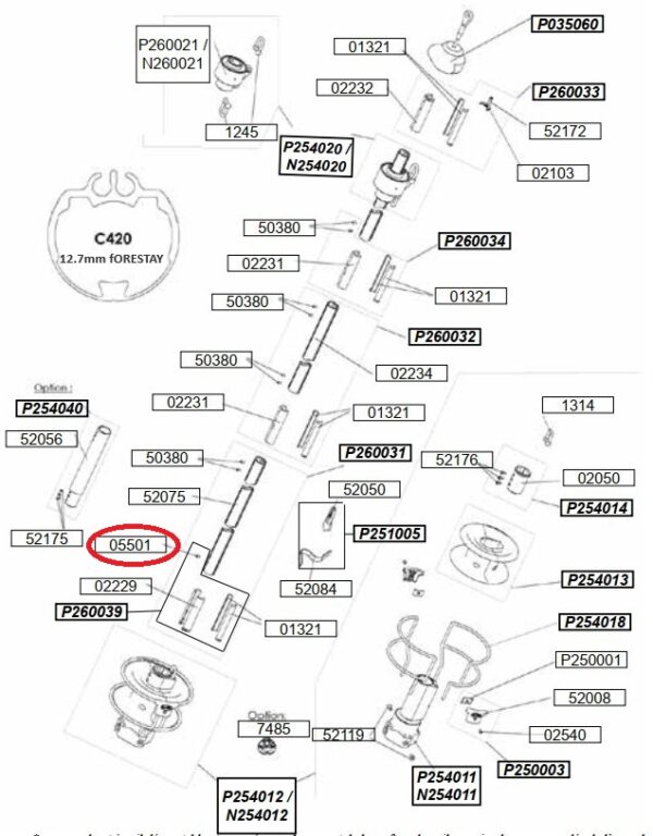 Profurl Socket set screw  M6x8 DIN 915 A2 05501