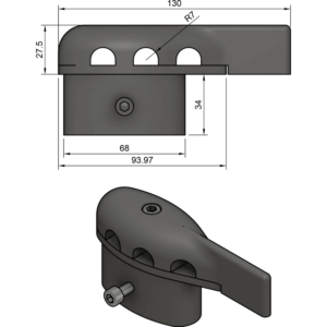 Z-Spars Aluminum Spreader end non taper Z240 3822