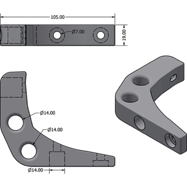 Z-Spars Fairlead Single Line Reef Z401-Z531 4079