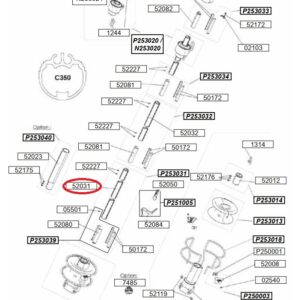 Profurl Lower Extrusion 2m C350 52031