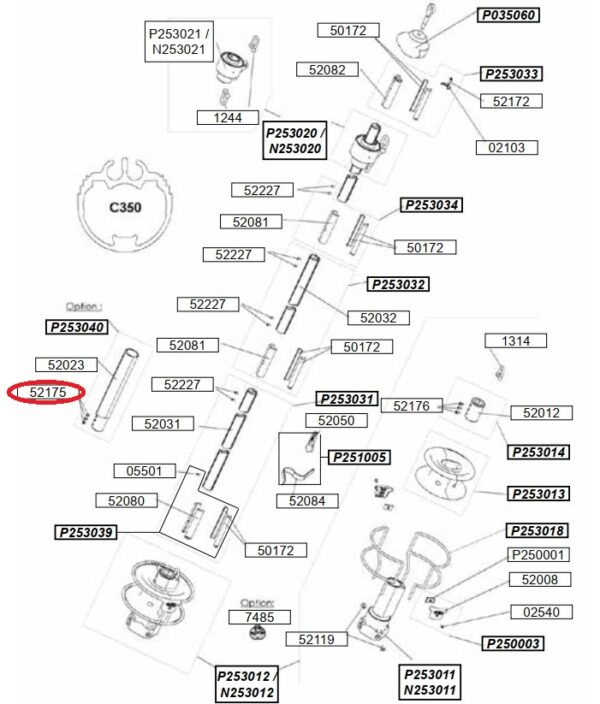 Profurl Screw for Turnbuckle Cylinder 52175
