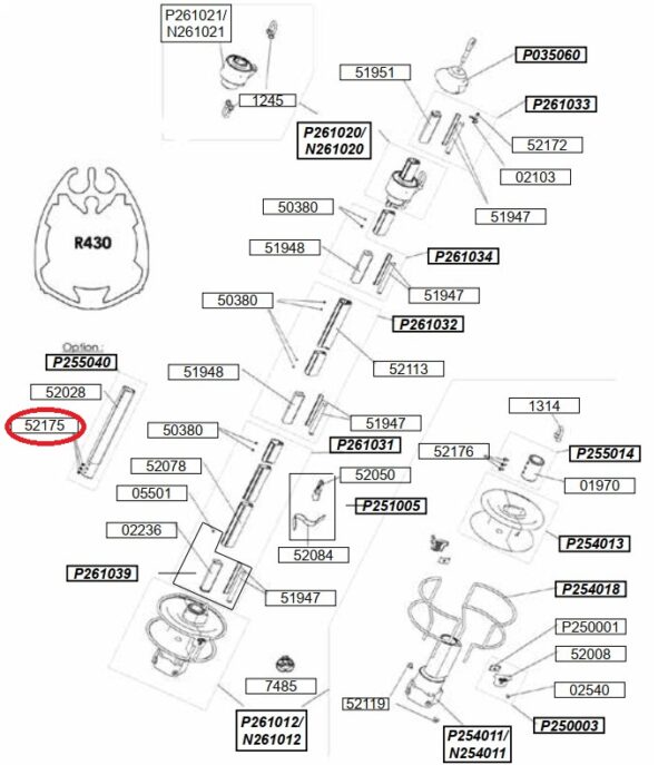 Profurl Screw for Turnbuckle Cylinder 52175
