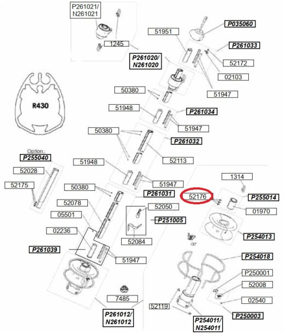 Profurl Shape adapter Screws 52176