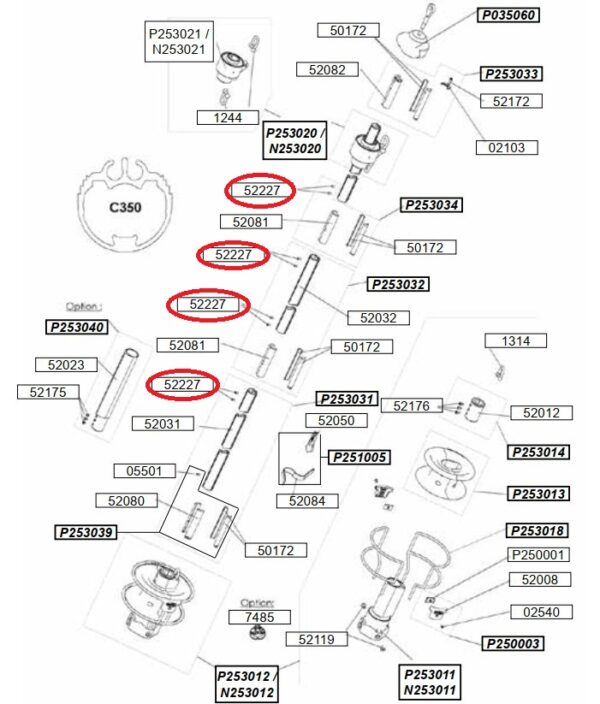Profurl Screw STHC M6X8 52227