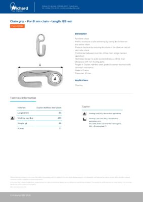 Wichard Chain grip 2994