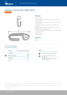 Wichard Chain grip 2996