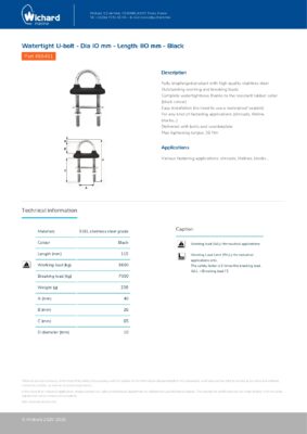 Watertight U-bolt 65451