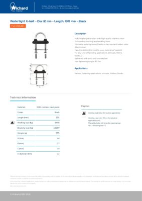 Watertight U-bolt 65461