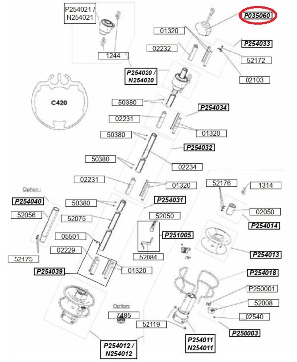 Profurl Wrapstop P035060