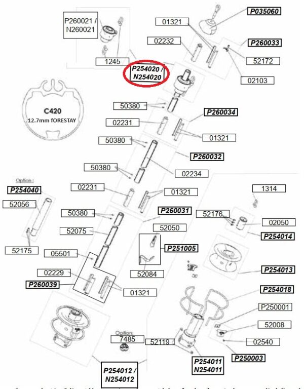 Profurl Swivel C420 N254020/P254020