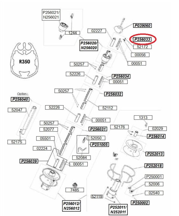 Profurl Complete Upper Connector P256033