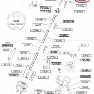 Profurl Complete Upper Bearing C420 C430 12.7mm Forestay P260033