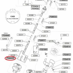 Profurl Lower Bearing Holder C420 C430 12.7mm Forestay P260039