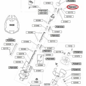 Profurl Complete Upper Bearing R430 P261033