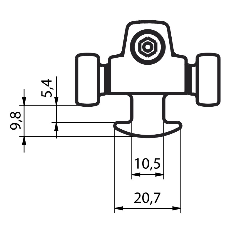 Selden OWS Batten car SCR HA 91/A 009 Isomat Briand Sparcraft Z-Spar 511-753-02